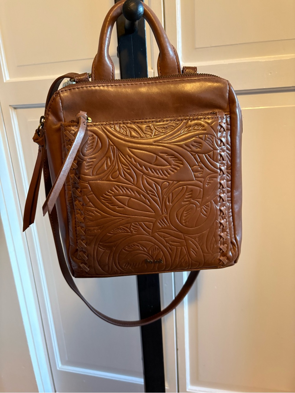 The Sak Loyola Leather Bag Teak Leaf NWT